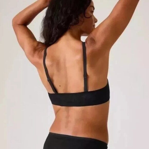 Athleta Ritual Lace Adjustable Bra size S Black - Picture 2 of 5